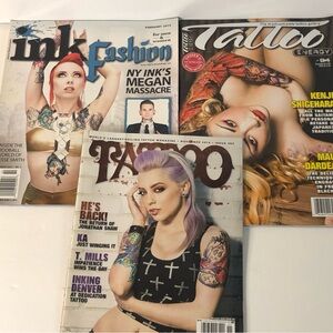 Tattoo magazines set of 3